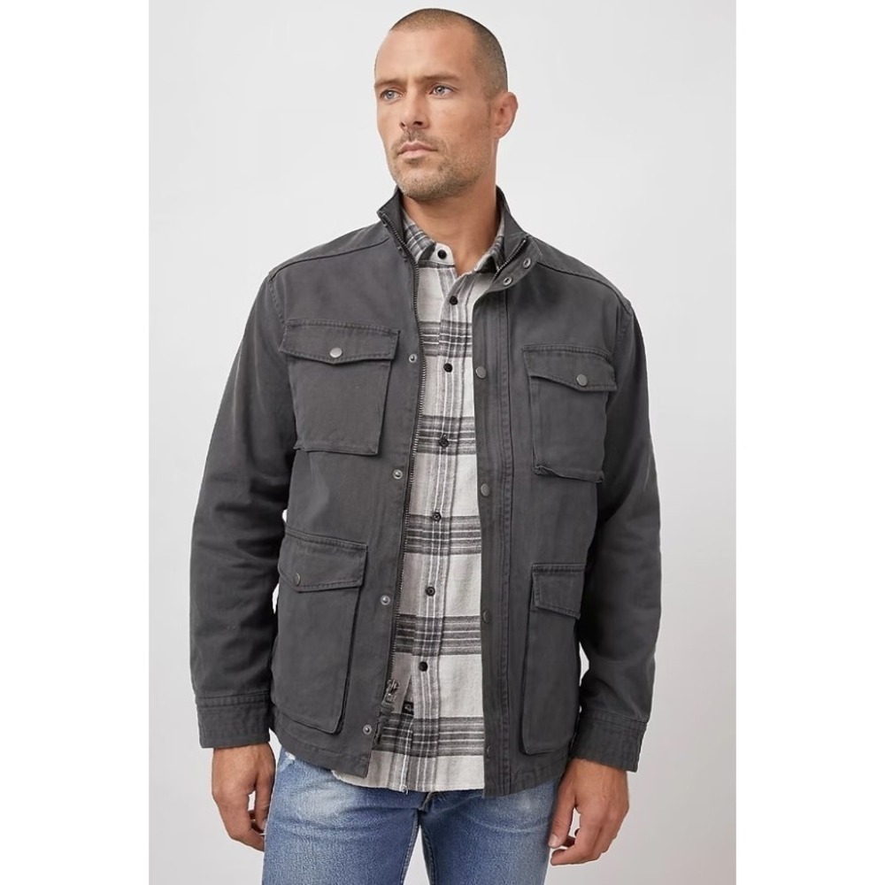 Rails Porter Field Jacket Men's XXL 2XL Charcoal‎ Snap Button Barn Coat NWT $119
